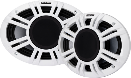 KICKER 6x9 Inch Marine-Grade Horn-Loaded Speakers - Model 48KMXL694 for Motorcycle Fairings and Saddlebags, 4 Ohm