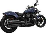 BASSANI XHAUST 4" Slip-On Mufflers - Chrome 8CH17