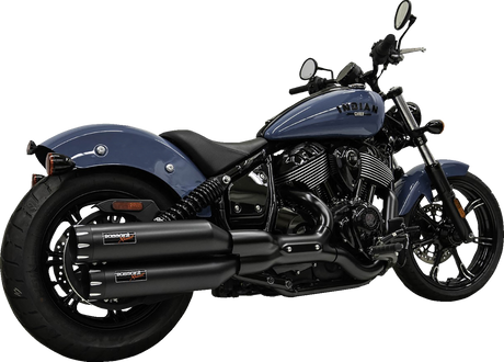BASSANI XHAUST 4" Slip-On Mufflers - Chrome 8CH17