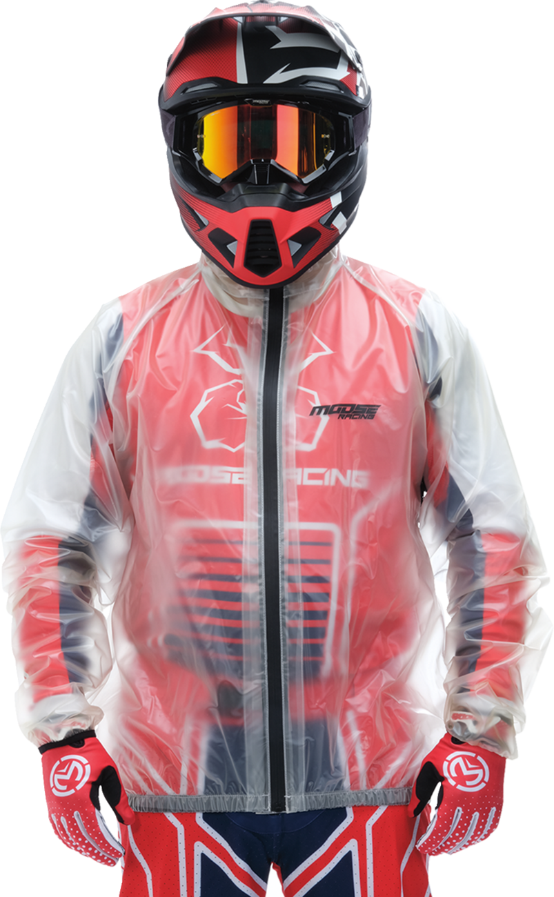 Moose Offroad Clear Rain Jacket - Medium with Waterproof Features for Jeep, ATV, and UTV