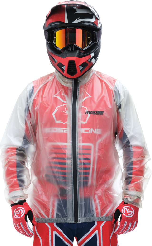 Moose Offroad Clear Rain Jacket - Medium with Waterproof Features for Jeep, ATV, and UTV