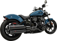 BASSANI XHAUST 4" Slip-On Mufflers - Black 8CH17B