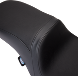 Drag Specialties Seats Predator 2-Up Seat for Harley FLH/FLT 2008-2024, Black Vinyl, Smooth Finish