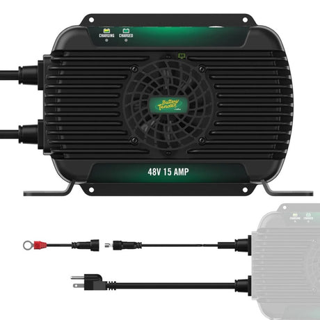 Battery Tender 48V 15A PowerPlus On-Board Battery Charger - Robust Marine and Golf Cart Power Supply