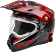 Fly Racing Trekker CW Conceal Helmet with Electric Shield in Red and Black - Extra Small (Part #73-31361XS)