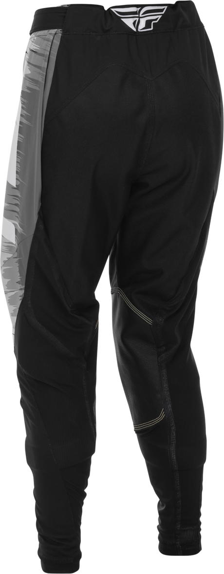 Fly Racing Women's Lite Pants Black/Grey/White Size 11/12 - Lightweight Motorcycle Riding Pants with Comfort Mesh Liner and Adjustable Fit