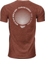Fly Racing Fly Worldwide Tee Red - Premium Crew Neck T-Shirt for Off-Road and Motocross Vehicles