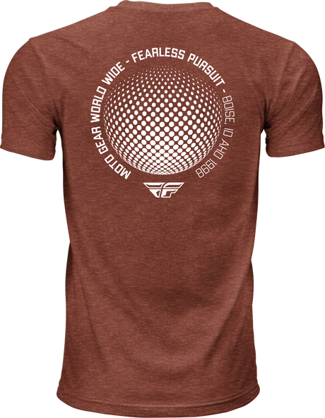 Fly Racing Fly Worldwide Tee Red - Premium Crew Neck T-Shirt for Off-Road and Motocross Vehicles