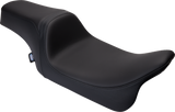 DRAG SPECIALTIES SEATS Predator 1Up Seat for Harley FLH 2008-2023, Solar Leather Black