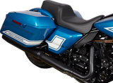 DRAG SPECIALTIES SEATS Predator 1Up Seat for Harley FLH 2008-2023, Solar Leather Black