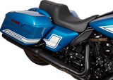DRAG SPECIALTIES SEATS Predator 1Up Seat - Vinyl Black for Harley FLH 2008-2023