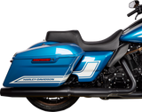 DRAG SPECIALTIES SEATS Predator 1Up Seat for Harley FLH 2008-2023, Solar Leather Black
