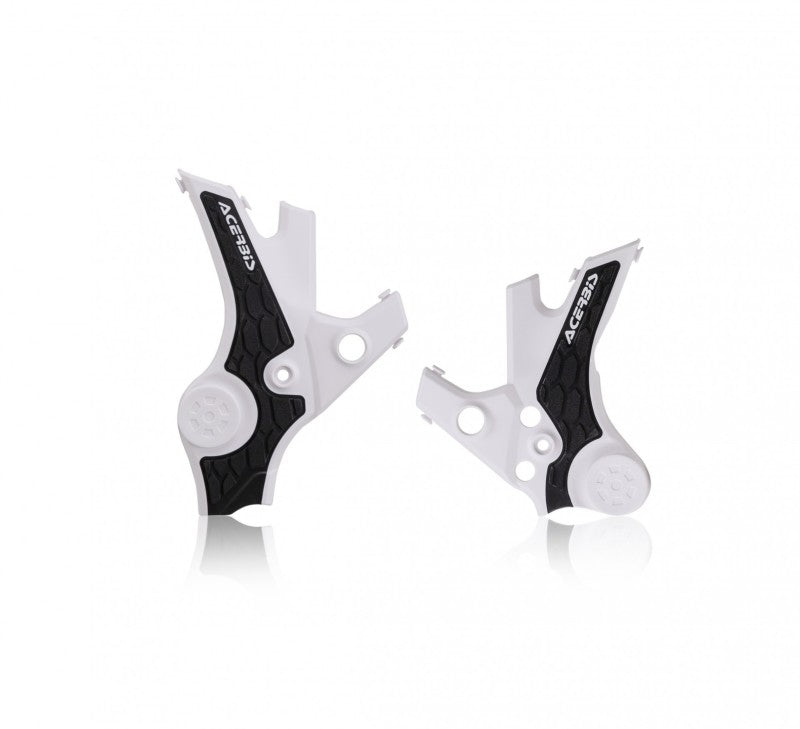 Acerbis 2858821035 Frame Guard with Grip for 2020-2021 Honda CRF1100L Africa Twin – White/Black