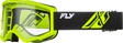 Fly Racing Focus Goggle Black/Hi Vis with Clear Lens - ATV, Motocross, Off-Road Safety Gear