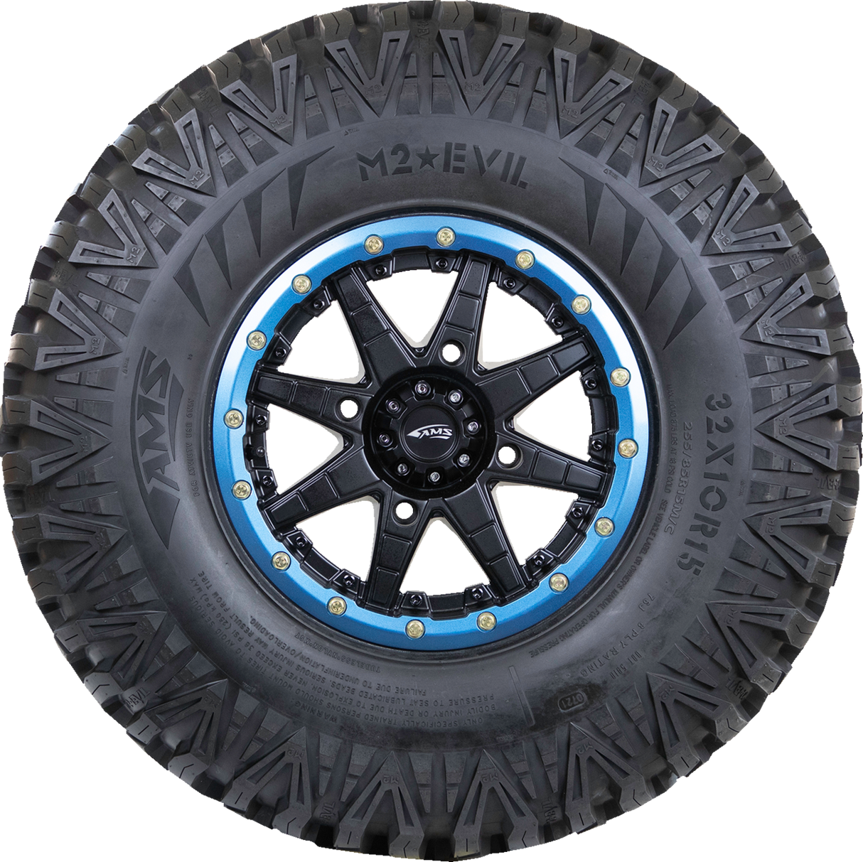 AMS M2 Evil 34x10R15 Tire for ATVs and Utility Vehicles – Front/Rear Fitment