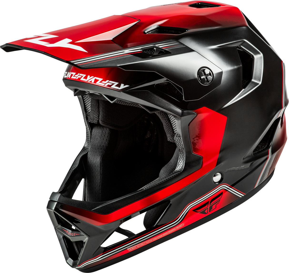 Fly Racing Yth Rayce Repeat Bicycle Helmet Black/Red – Youth Helmet for Mountain Biking and Cycling, Size Medium