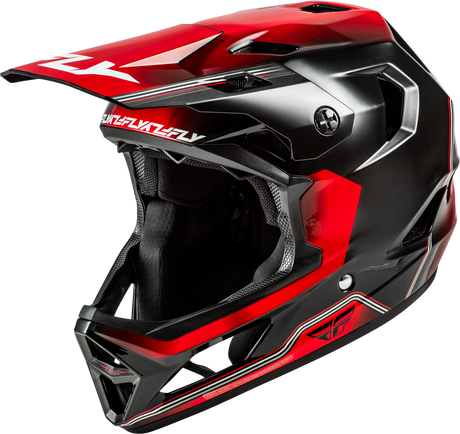Fly Racing Youth Rayce Repeat Bicycle Helmet Black/Red Youth Fit - Part Number 73-3622YL