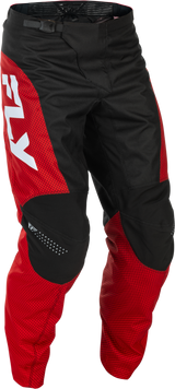Fly Racing F 16 Pants for Motocross - Red/Black/White, Size 42, Durable 600D Polyester