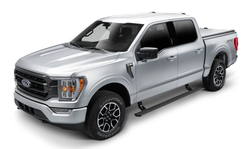 AMP Research PowerStep Plug-N-Play Automatic Running Boards for 2021-2025 Ford F-150, Black (Part Number 76152-01A)