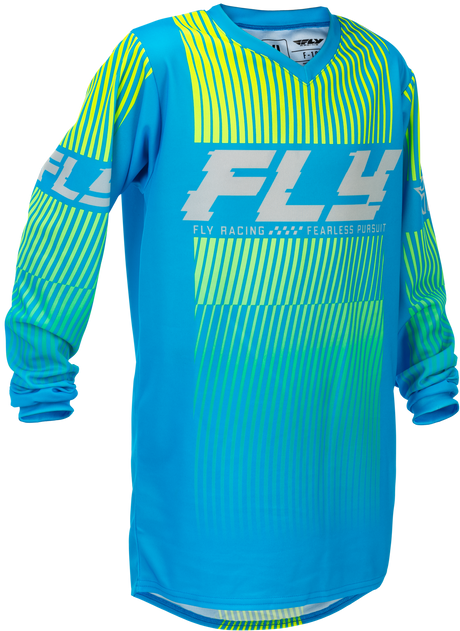 Fly Racing Youth F 16 Jersey Blue/Hi Vis for ATV/UTV and Off-Road Vehicles - Part 379-223YM