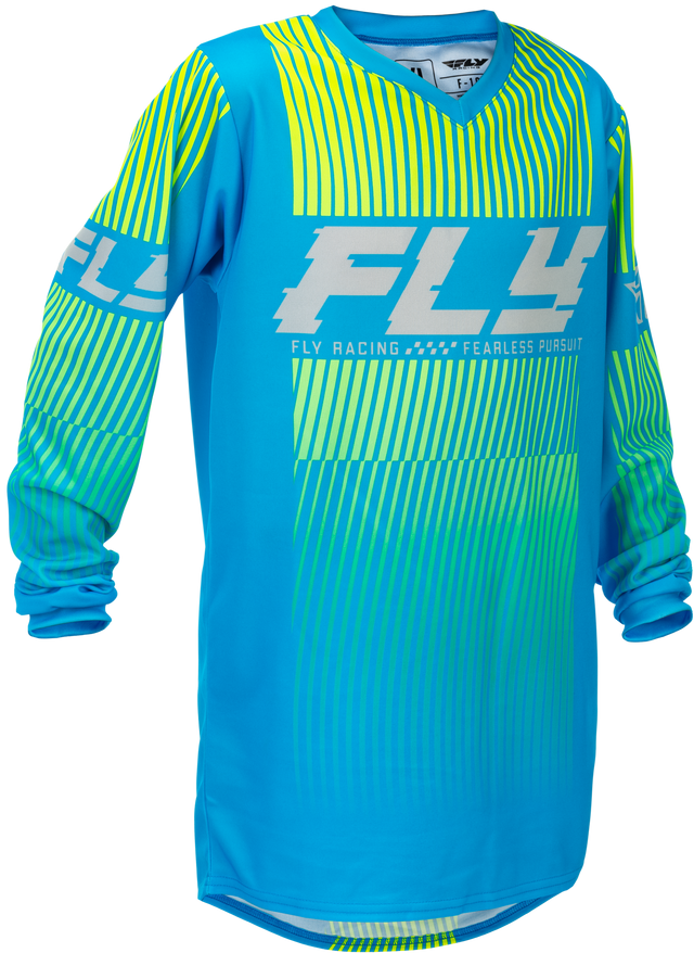 Fly Racing Youth F 16 Jersey Blue/Hi Vis for ATV/UTV and Off-Road Vehicles - Part 379-223YM