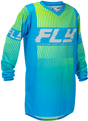 Fly Racing Youth F 16 Jersey Blue/Hi Vis for ATV/UTV and Off-Road Vehicles - Part 379-223YM