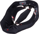 AGV Pista GP RR Helmet Liner - Black/Red, Small - Part Number 20KIT60303001SM