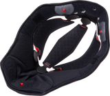 AGV Pista GP RR Helmet Liner - Black/Red - XL (Part Number: 20KIT60303001XL)