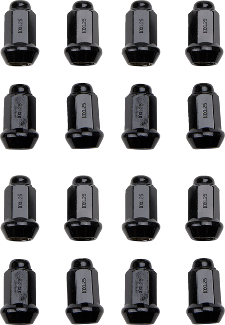 ITP Lug Nuts - 60° Tapered - Black - M10 x 1.25 - 16 Pack BLUG14BX
