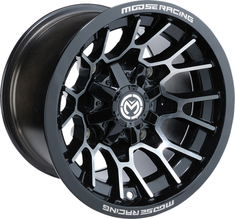 MOOSE OFFROAD Wheel - 24X - Front - Black - 12x7 - 4/136 - 4+3 24127136GBMF4