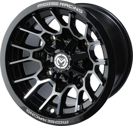 MOOSE OFFROAD Wheel - 24X - Front - Black - 12x7 - 4/136 - 4+3 24127136GBMF4