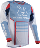 Moose Offroad Agroid Jersey - Gray/Blue Medium - Designed for Off-Road Vehicles