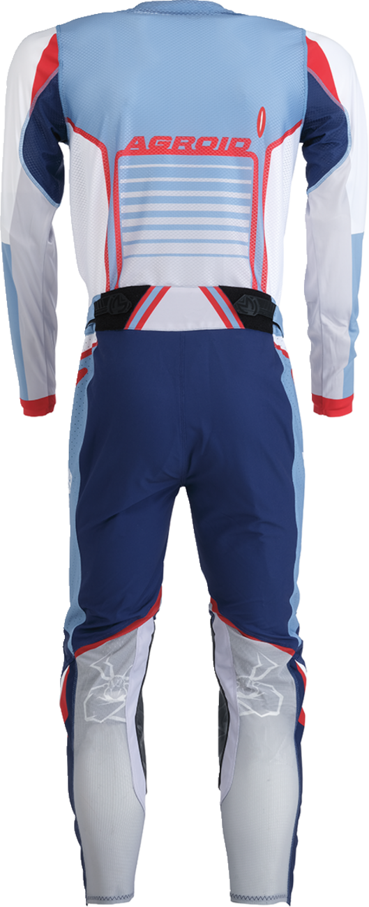 Moose Offroad Agroid Jersey - Gray/Blue Medium - Designed for Off-Road Vehicles