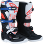 MOOSE OFFROAD Youth Tech 7S Boots - Black/White/Red/Blue - US 8 0215024-1297-8