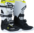 MOOSE OFFROAD Youth Tech 7S Boots - Black/White/Yellow - US 4 0215024-125-4