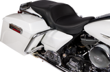 Drag Specialties Seats Freedom Seat - Solar Leather - Black for Harley FLH 1997-2007 with 5-3/4" Driver Support
