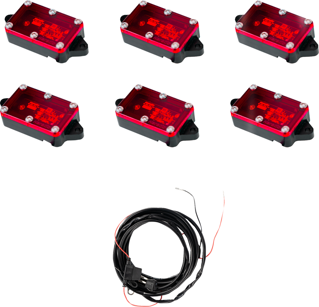 HERETIC Rock Light - Red - 6 Pack 70025
