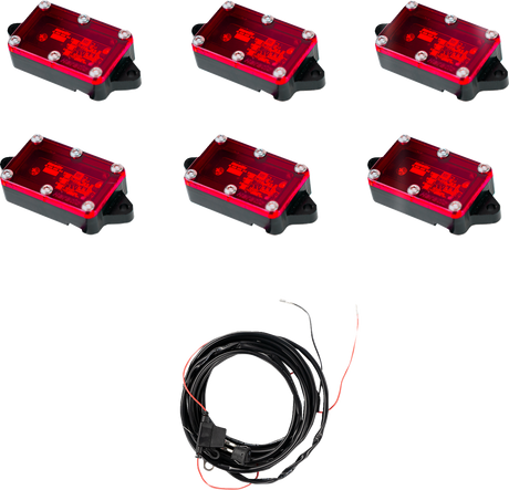 HERETIC Rock Light - Red - 6 Pack 70025