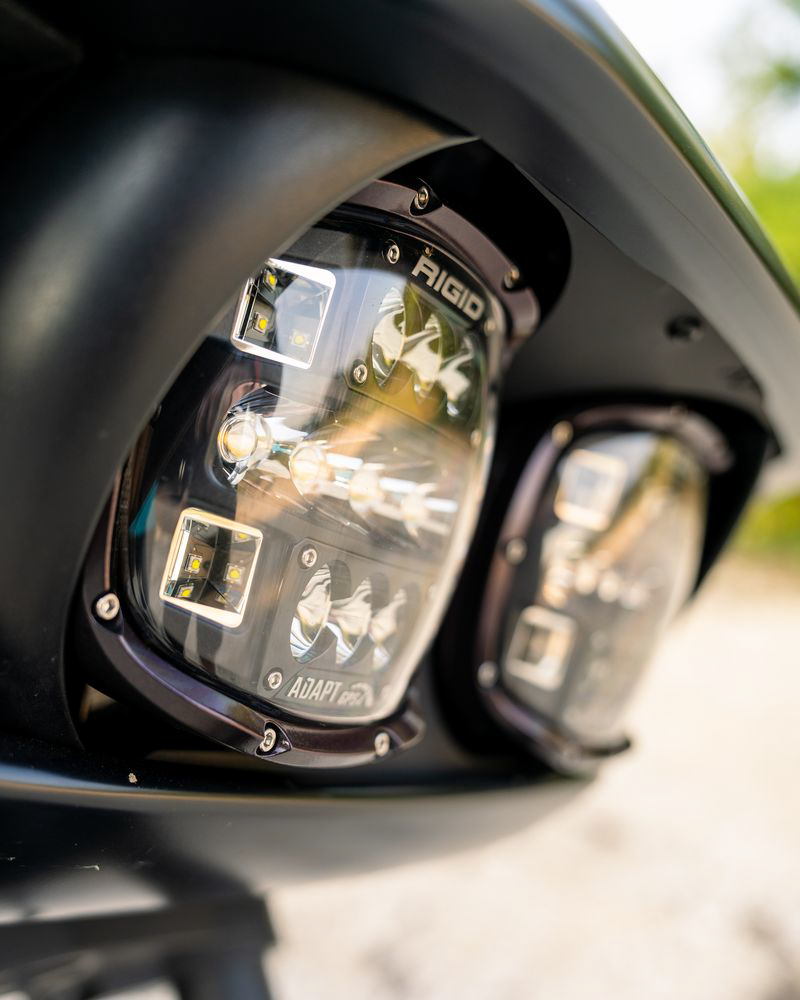 RIGID Adapt Headlight Kit for Harley Davidson Road Glide 2015-2023 – Includes Rigid Industries Adapt XP Headlights