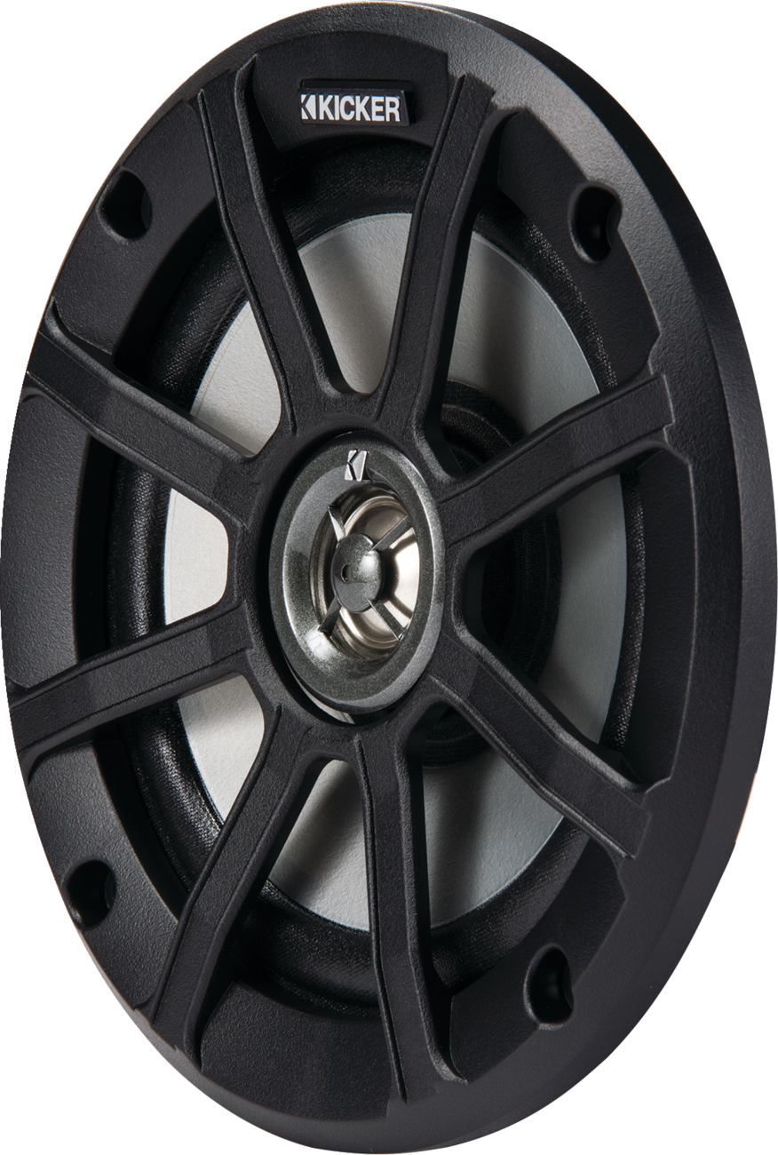 KICKER 6-1/2 inch 2 Ohm Speakers with Weatherproof Design - Model 51PSC652 for Car, Marine, ATV