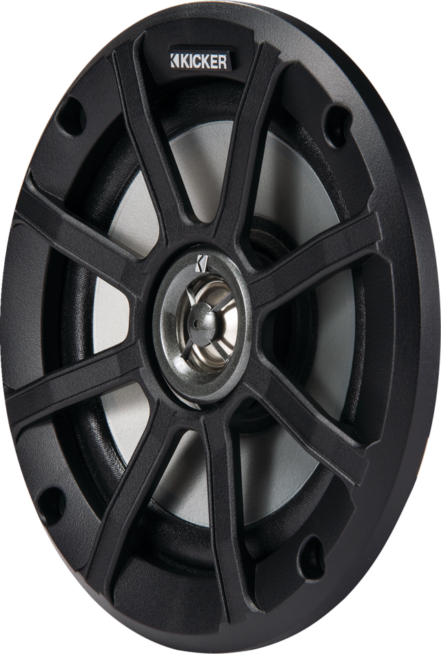 KICKER 6-1/2 inch 2 Ohm Speakers with Weatherproof Design - Model 51PSC652 for Car, Marine, ATV