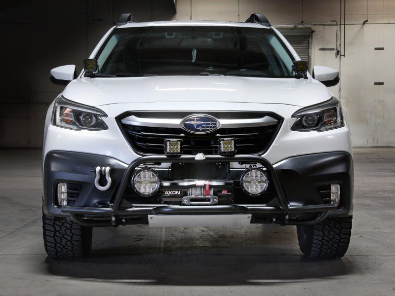 aFe Terra Guard Bumper with Winch Mount for 2020-2022 Subaru Outback - Heavy-Duty Front Bumper Guard with Light Tabs and Recovery Shackle Mounts