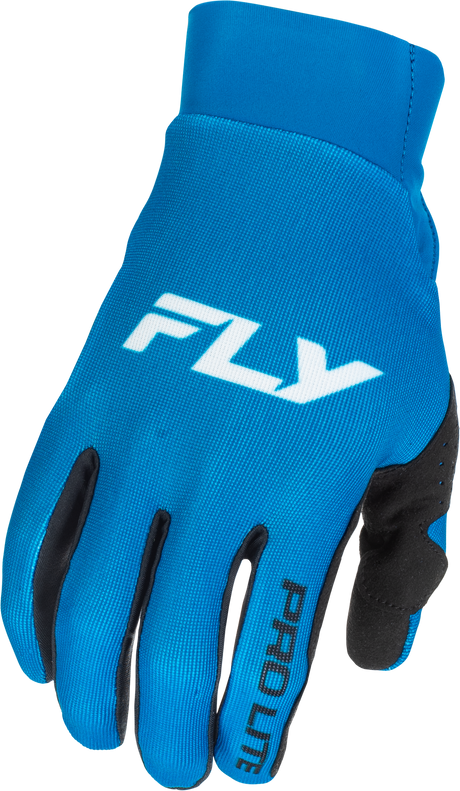 Fly Racing Pro Lite Gloves Blue/White for Motocross and Off-Road Vehicles - XL Size