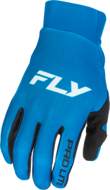 Fly Racing Pro Lite Gloves Blue/White for Motocross and Off-Road Vehicles