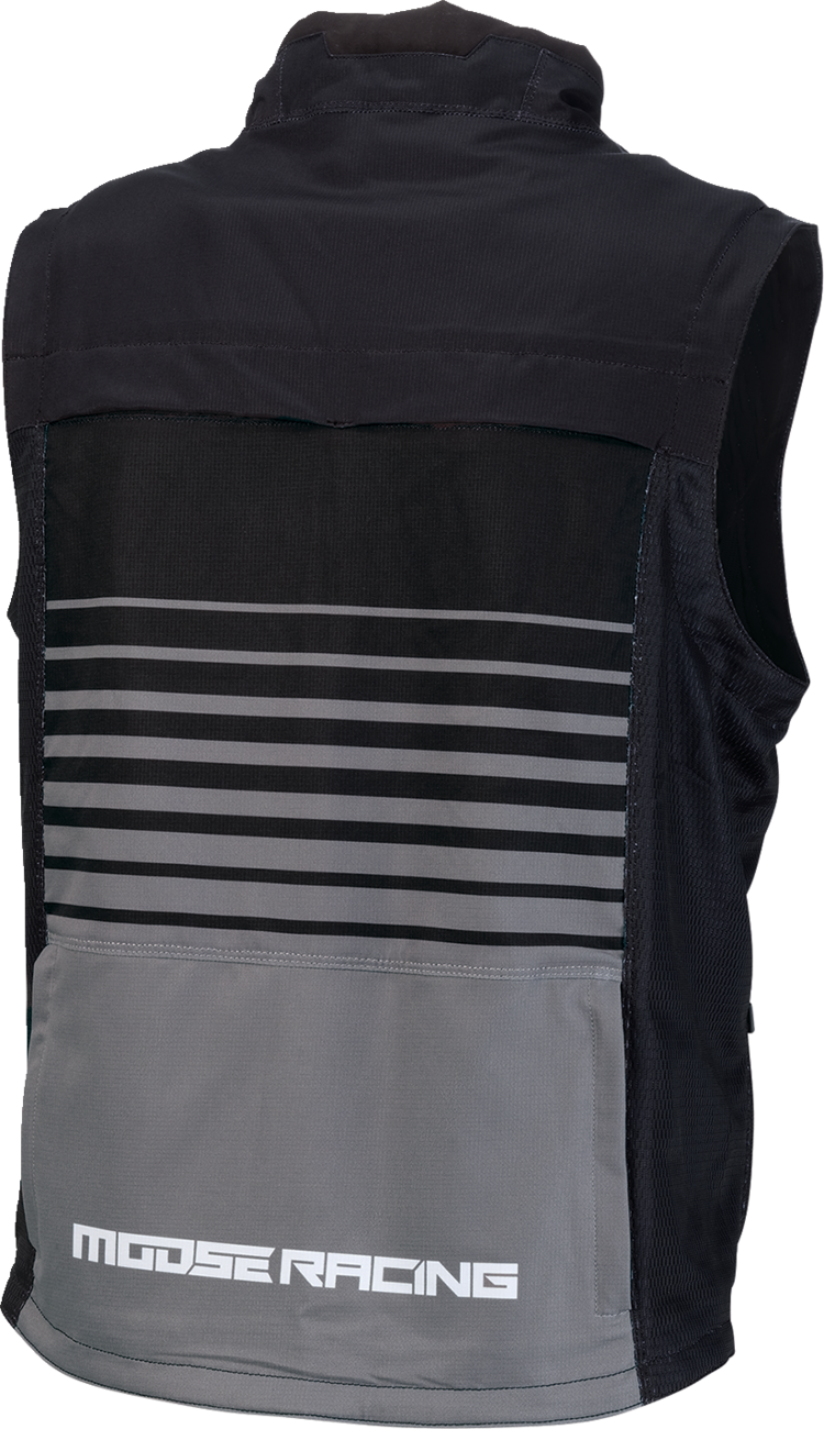 Moose Offroad Moto Vest 2830-0642 - Black/Gray for Motocross and Off-Road Vehicles, 2XL