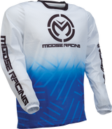 Moose Offroad Sahara Jersey - Blue/White - Medium - Designed for ATV and UTV Vehicles