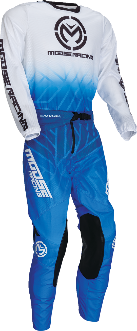 Moose Offroad Sahara Jersey - Blue/White - Medium - Designed for ATV and UTV Vehicles