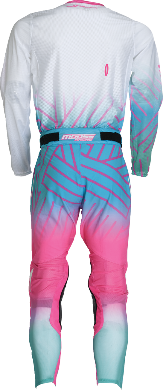 Moose Offroad Sahara Jersey 2XL - Pink/Blue/White for ATV, UTV, and Off-Road Vehicles (Part #29107960)