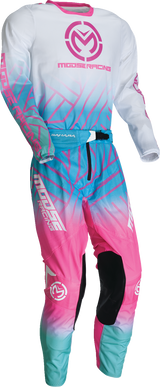 Moose Offroad Sahara Jersey 2XL - Pink/Blue/White for ATV, UTV, and Off-Road Vehicles (Part #29107960)