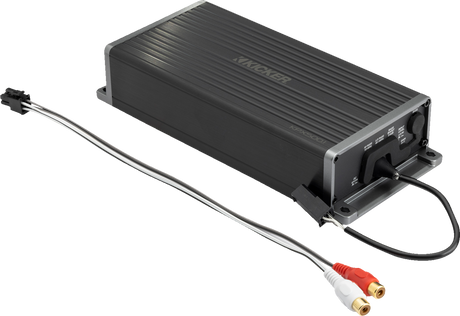 KICKER 51KPX5001 Compact 500W Weather-Resistant Subwoofer Amplifier for Car Audio